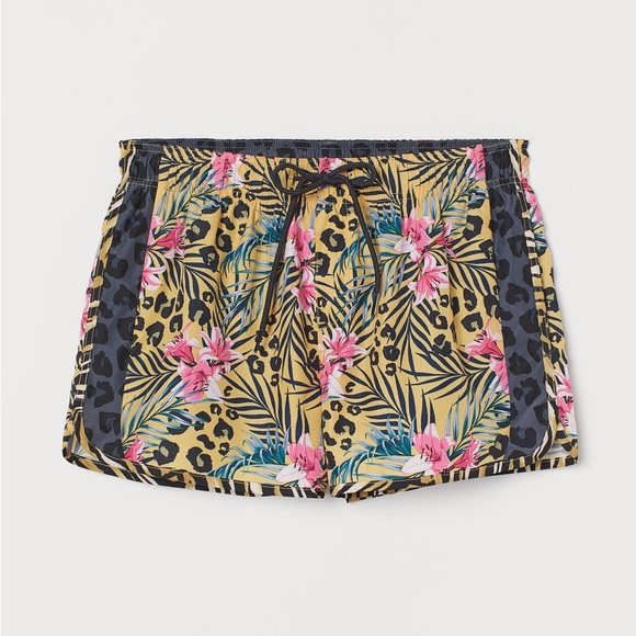 H&M Pants - H&M SWIM SHORT SIZE M TROPICAL PRINT
